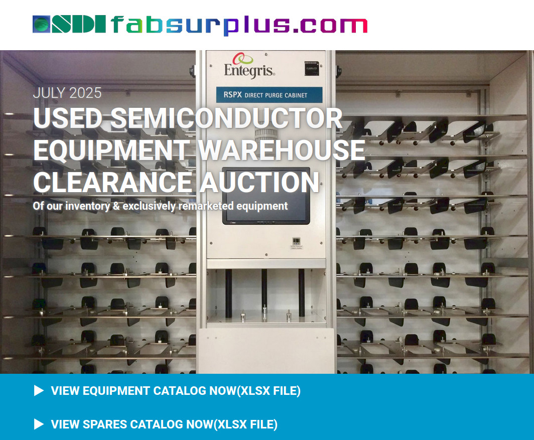 used semiconductr equipment for sale by auction