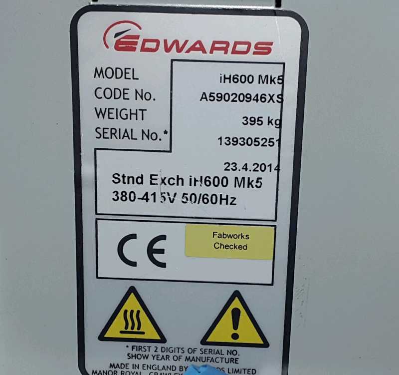 EDWARDS ih600 Mk5