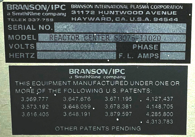 BRANSON/IPC S-3000
