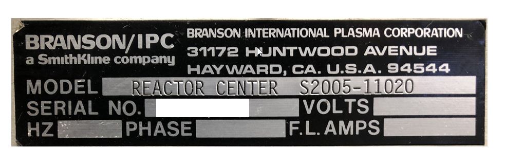 BRANSON  IPC Series 2000