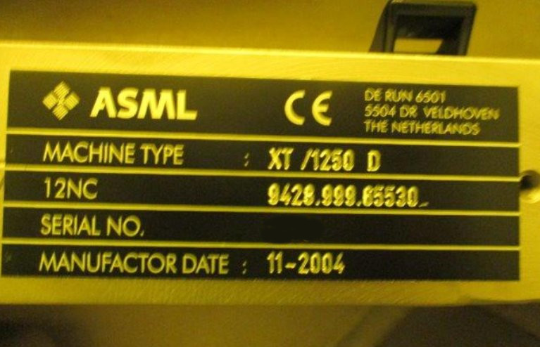 ASML TWINSCAN XT1250D