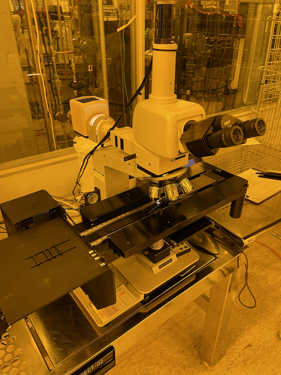 Irvine Optical Auto Wafer Loader Microscope Inspection