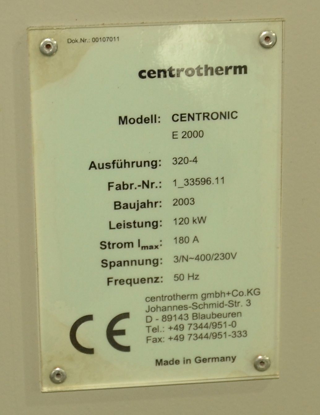 Centrotherm Centronic E2000