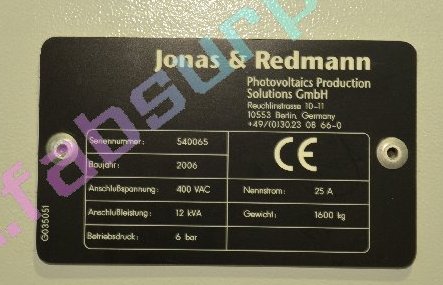 Jonas and Redmann SDB A
