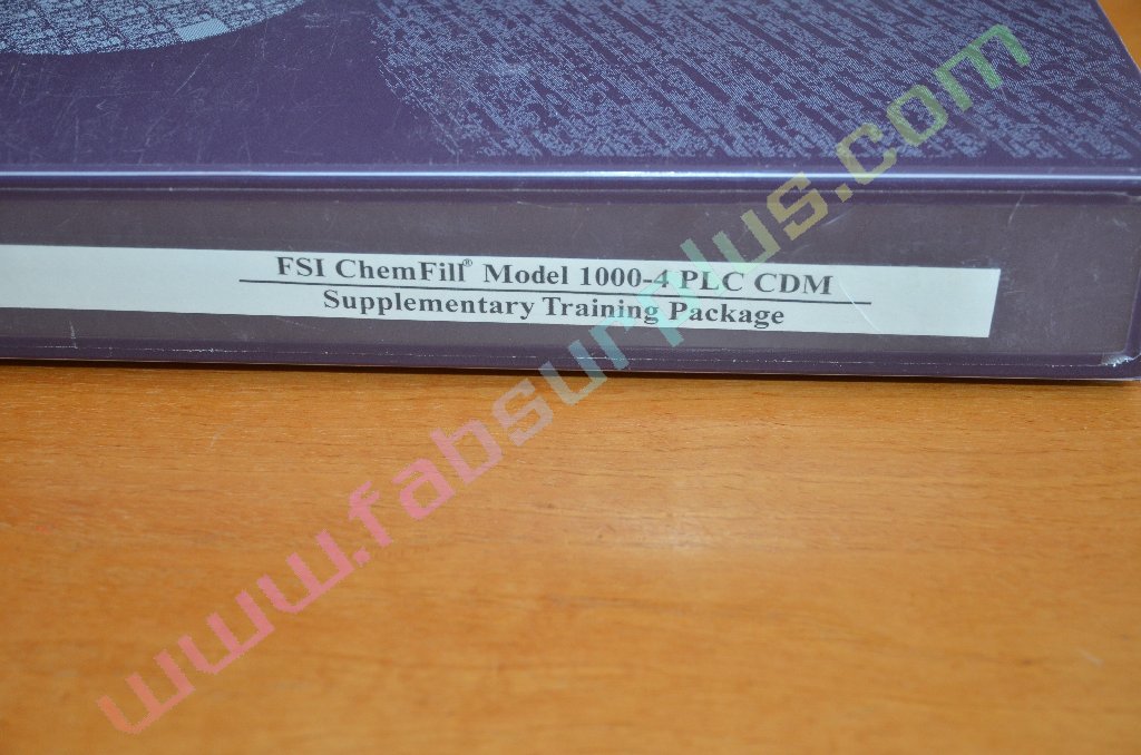 FSI Chemfill systems - Manual