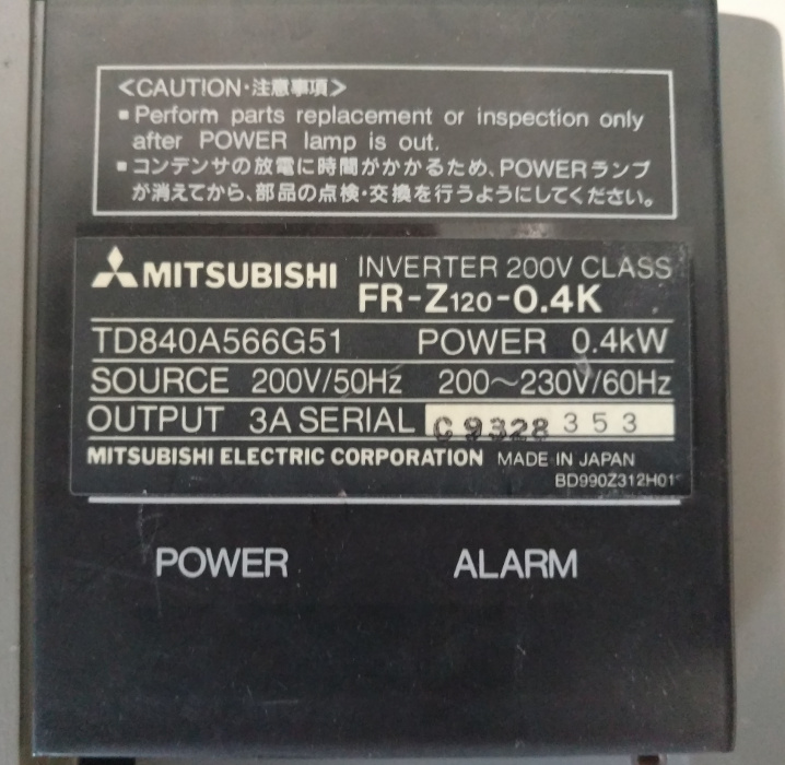 MITSUBISHI FR-Z120-0.4K