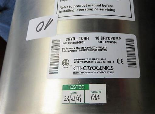 CTI Cryogenics 80182 G 001